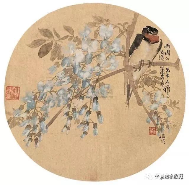 国画名家任伯年：精品花鸟扇面50幅-yeeyi
