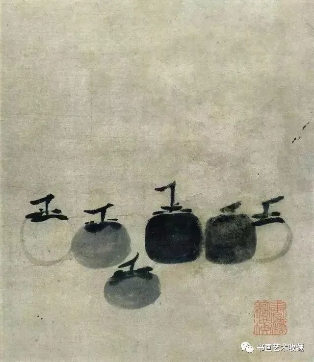 南宋牧溪，用六个柿子“砸晕了”日本-yeeyi